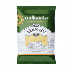 Сыр Эдам Lux 45% 180г флоу-пак Milkavita