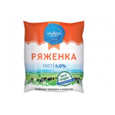 Ряженка 4% плёнка 450г Кубарус