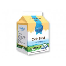 Сливки 10% Пюр-пак 450г Кубарус