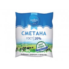 Сметана 20% плёнка 400г Кубарус